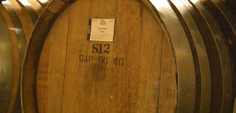 The Eyrie Vineyards uses old barrels as much as possible so the flavors of the grapes are not obsured